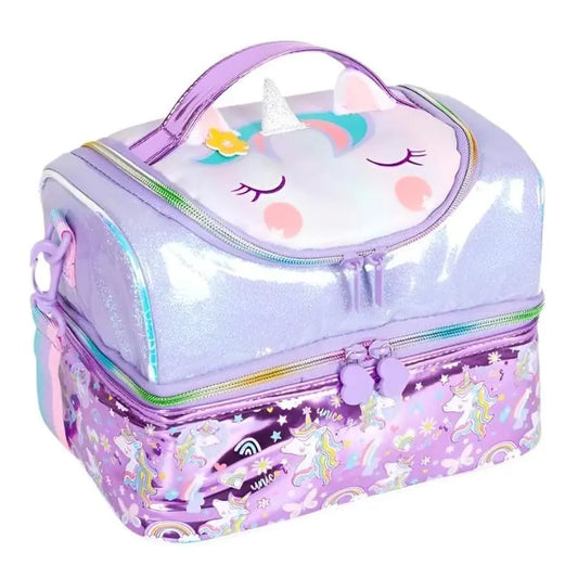 FOREVER GLITTER DUAL COMPARTMENT LUNCH BAG SPARKLES