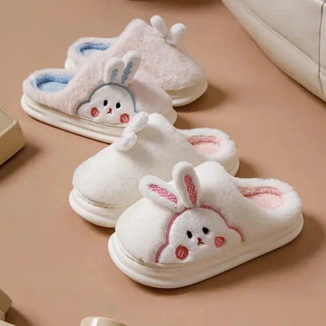 FLUFFY BUNNY SLIPPERS FOR WINTER SPARKLES