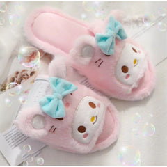 BEAUTIFUL FURY PLUSH SLIPPERS FOR WINTER