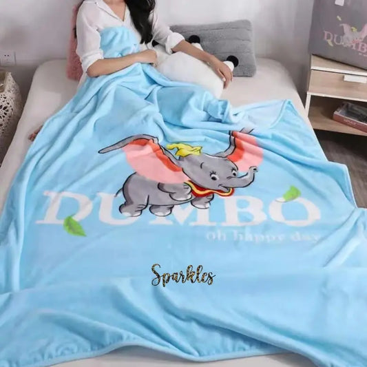 ADORABLE FLANNEL DUMBO BLANKET FOR WINTER SPARKLES