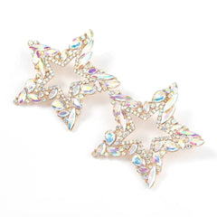 STATEMENT STAR STUD EARRINGS SPARKLES