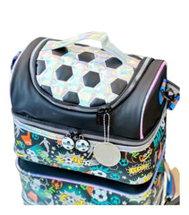 AESTHETIC FOOTBALL DUAL COMPARTMENT LUNCH BAG SPARKLES