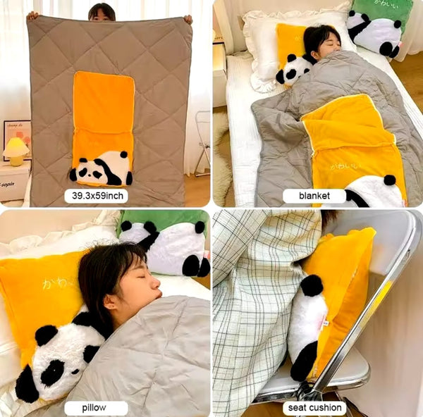 PANDA PILLOW & BLANKET