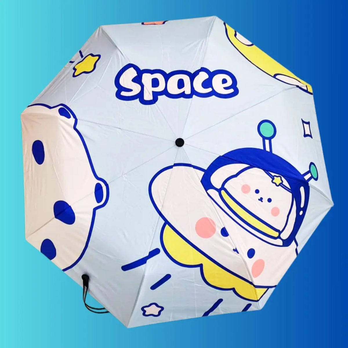 STURDY SPACE BEAR UMBRELLA SPARKLES