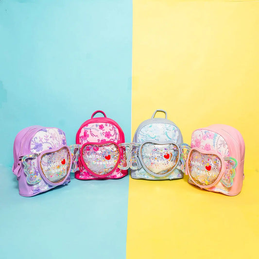 IRIDESCENT BEAUTIFUL BACKPACK SPARKLES