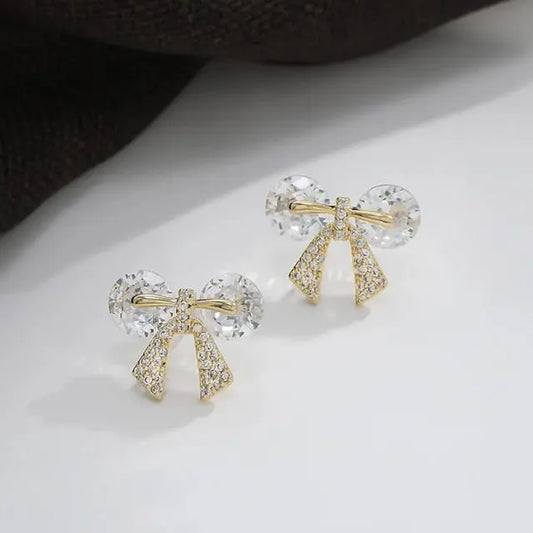 EQUISITE BOW STUDS SPARKLES