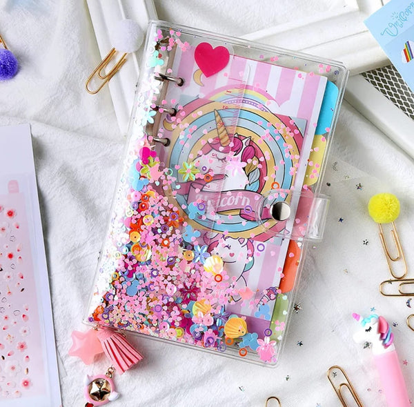 GLITTERY UNICORN NOTEPAD