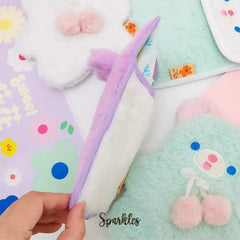 CUTE FLUFFY POUCH SPARKLES