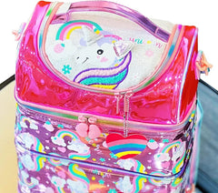 FOREVER GLITTER DUAL COMPARTMENT LUNCH BAG SPARKLES