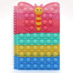 COLORFUL POP-IT SPIRAL NOTEPAD SPARKLES