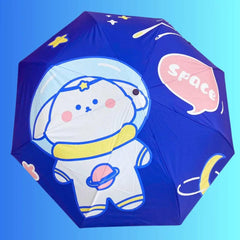 STURDY SPACE BEAR UMBRELLA SPARKLES