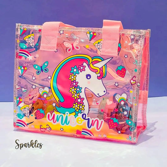 TRENDY HOLOGRAPHIC TOTE BAG SPARKLES