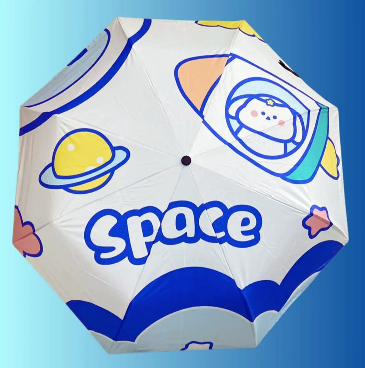 STURDY SPACE BEAR UMBRELLA SPARKLES