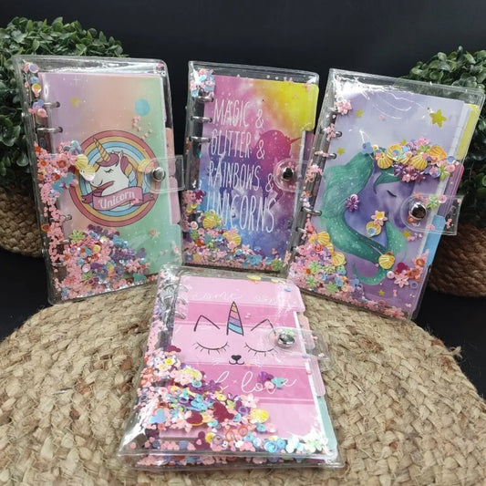 GLITTERY UNICORN NOTEPAD SPARKLES