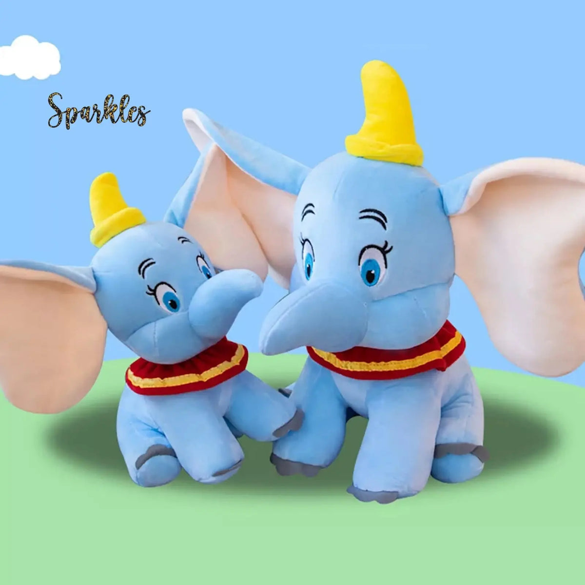 BLUE DUMBO PLUSH SPARKLES