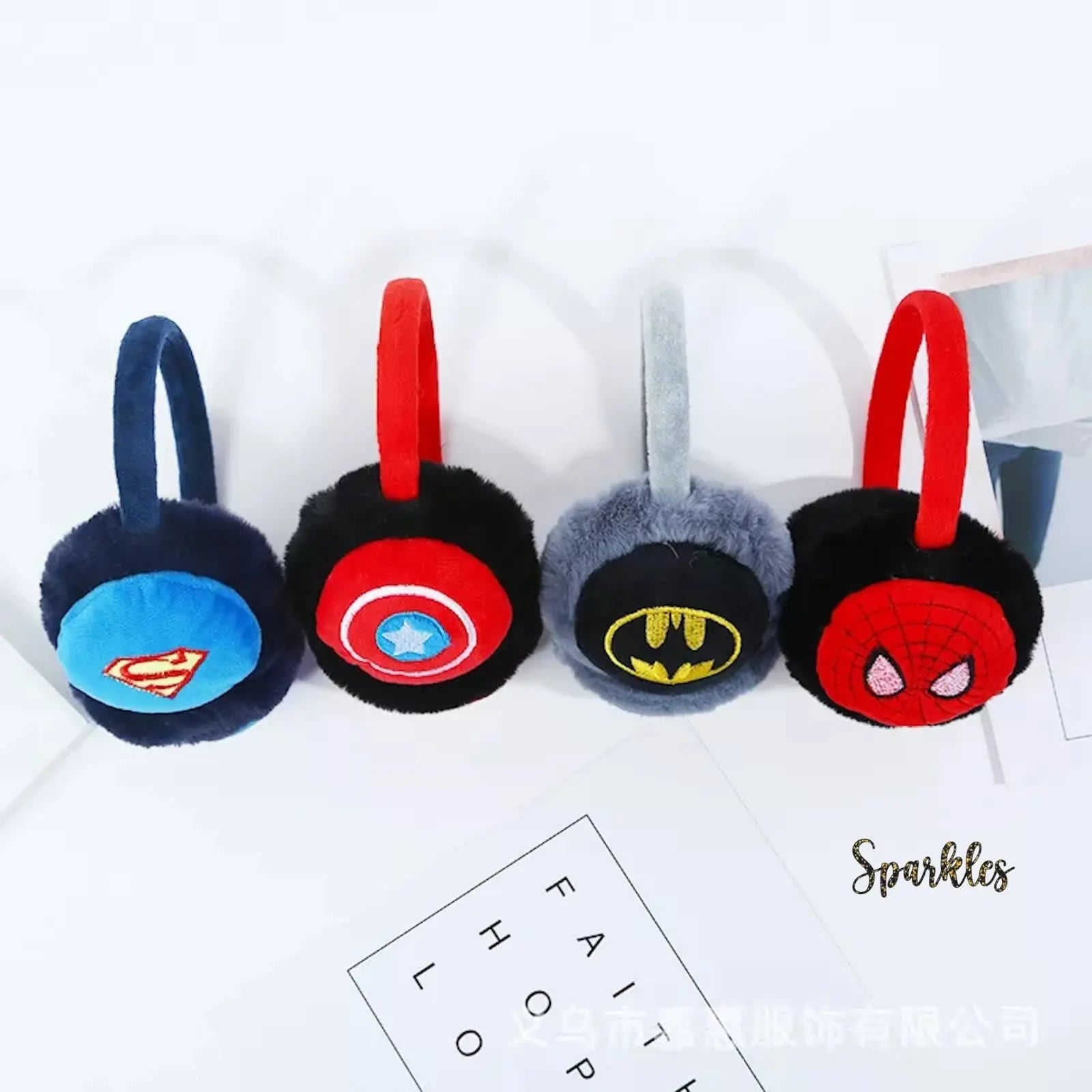 SUPER HERO EARMUFFS FOR WINTER SPARKLES