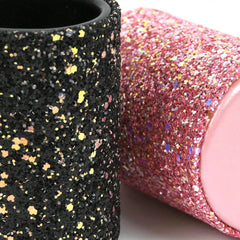 GLITTERY CYLINDER HOLDER Sparklesnow