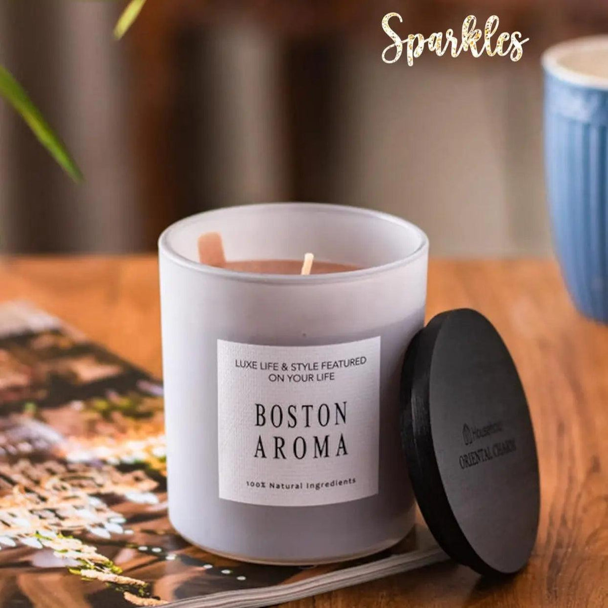 HOME FRAGRANCE BOSTON AROMA SCENTED CANDLE Sparklesnow