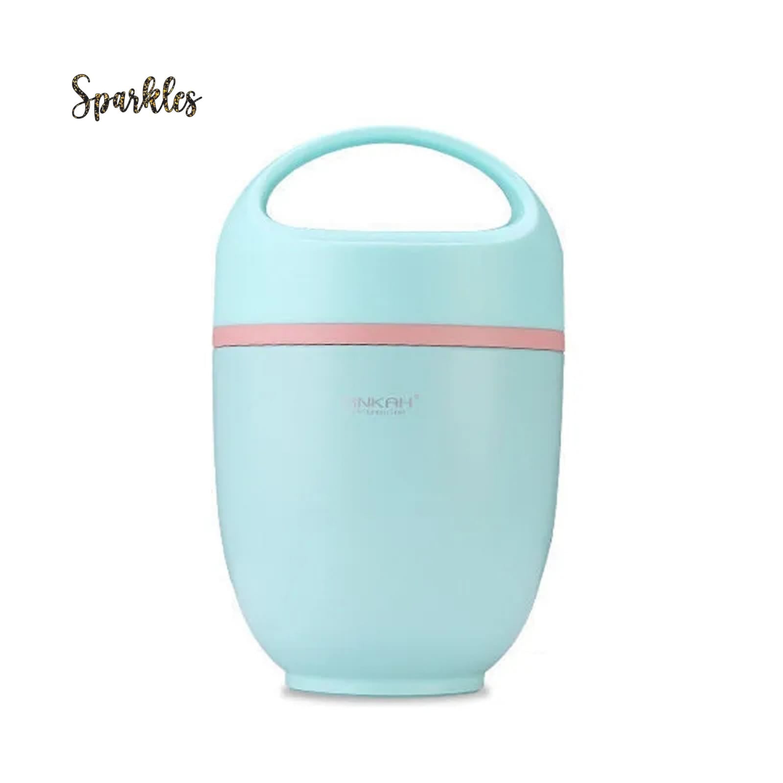 Pinkah Lunch Box Vacuum Insulated Keep Food Warm Leakproof Containers  2-layer Stainless Steel Thermal Food jar With Spoon 820ml