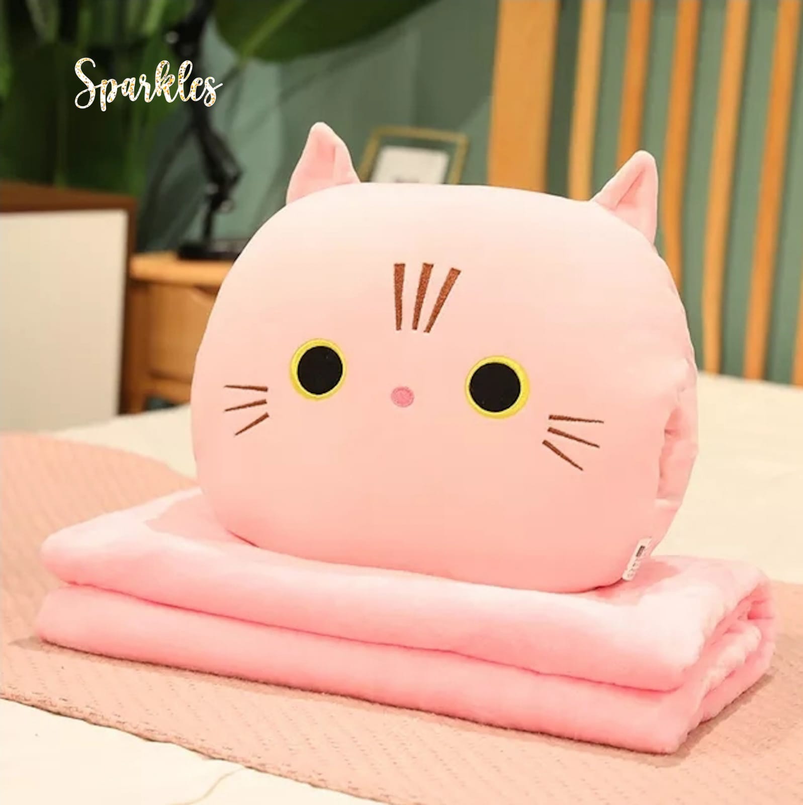 Fat cat cheap plush pillow