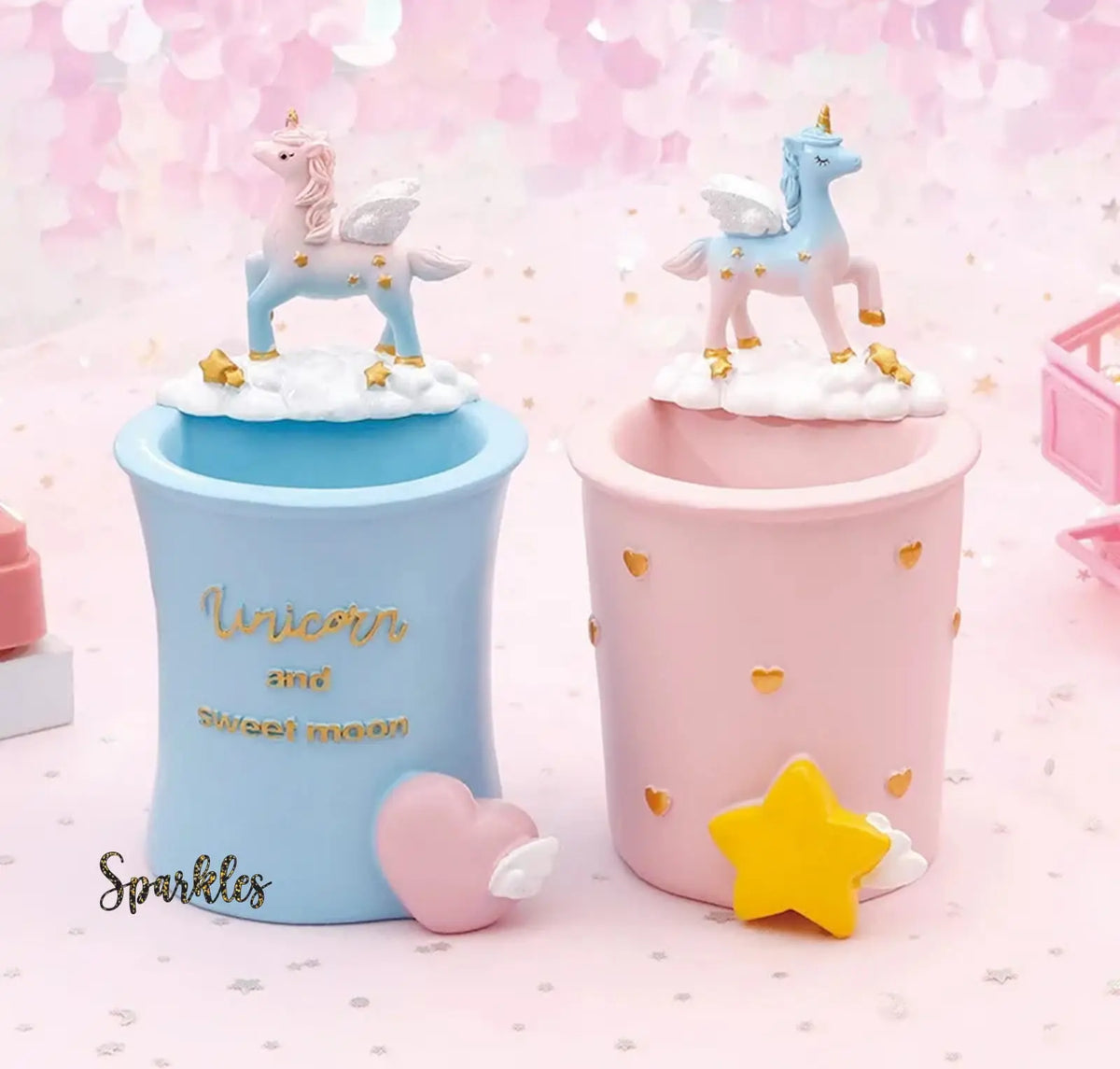 PRANCING UNICORN HOLDER SPARKLES