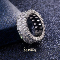 WHITE SAPPHIRE DREAM RING SPARKLES