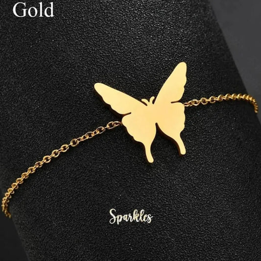 BUTTERFLY CHARM BRACELET SPARKLES