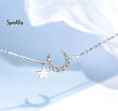 CRESCENT MOON BRACELET SPARKLES