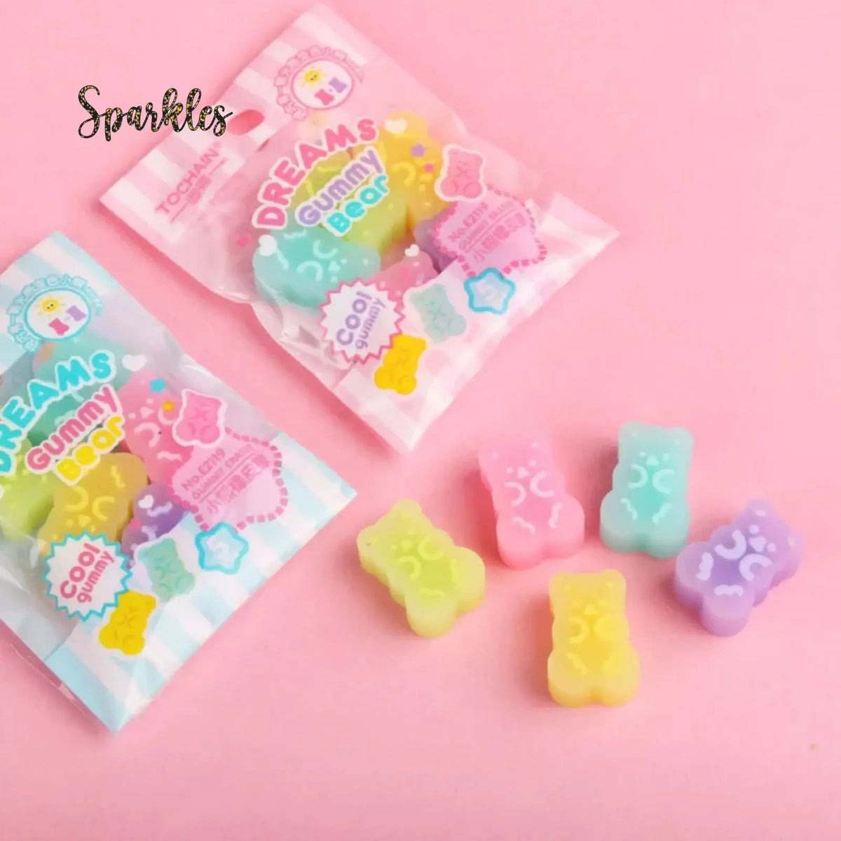 GUMMY BEAR ERASERS SPARKLES