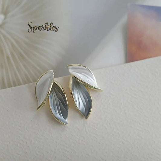 LEAF STUDS SPARKLES