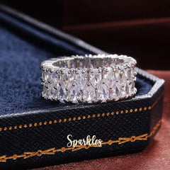 WHITE SAPPHIRE DREAM RING SPARKLES