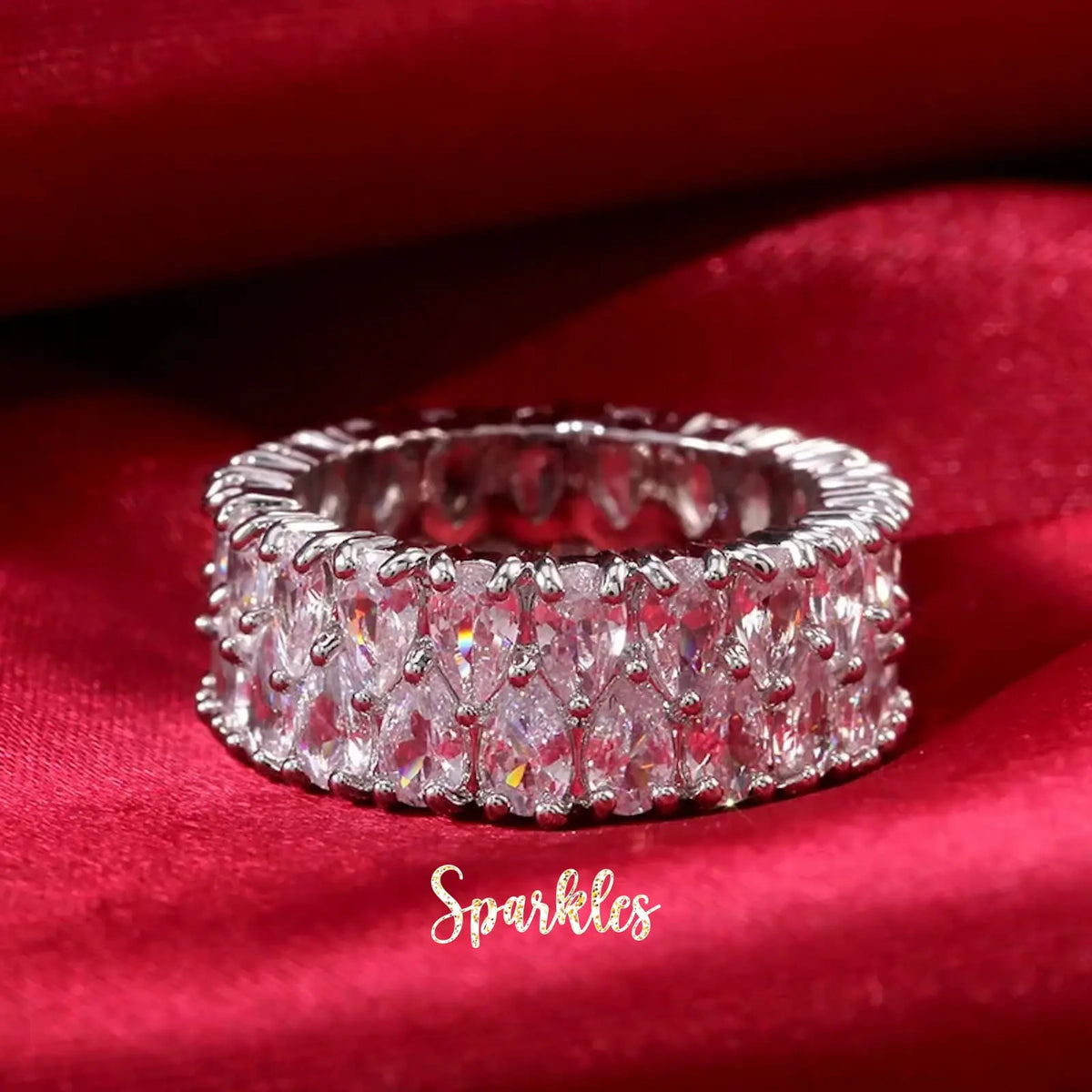 WHITE SAPPHIRE DREAM RING SPARKLES