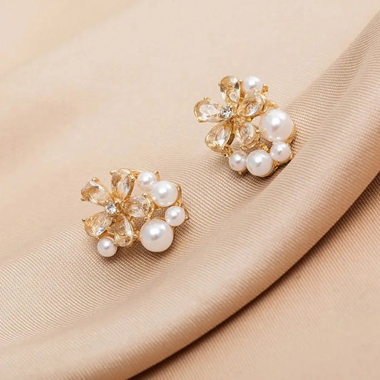 LUXE FLORAL STUDS SPARKLES