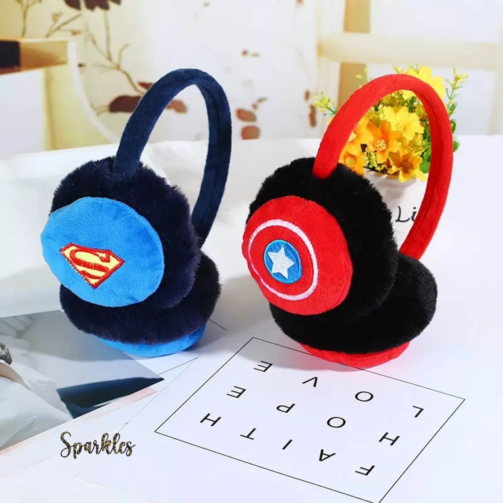 SUPER HERO EARMUFFS FOR WINTER SPARKLES