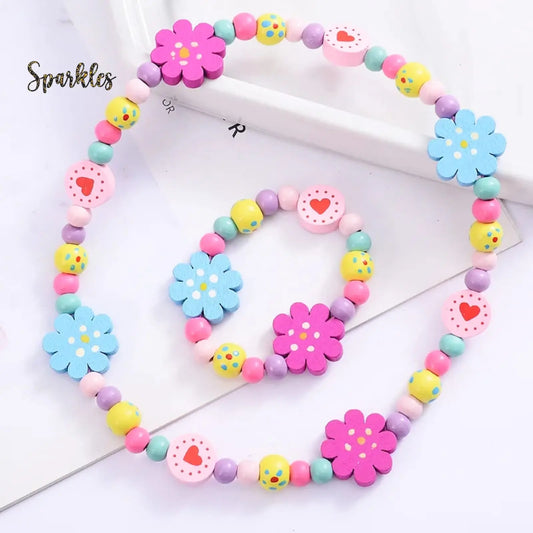 FLORAL BEADS SET SPARKLES