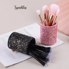 GLITTERY CYLINDER HOLDER Sparklesnow