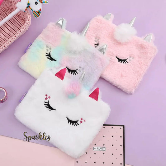 UNICORN PLUSH POUCH SPARKLES