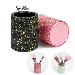 GLITTERY CYLINDER HOLDER Sparklesnow