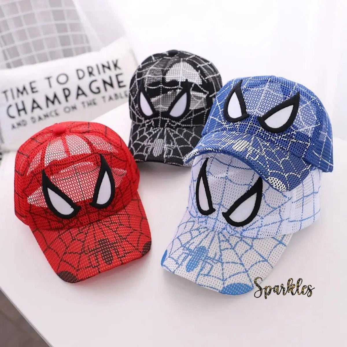 SPIDER MAN CAP SPARKLES